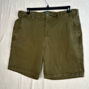 Orvis Shorts Men 40 Green All Purpose Canvas Outdoors Hiking Fishing Camping